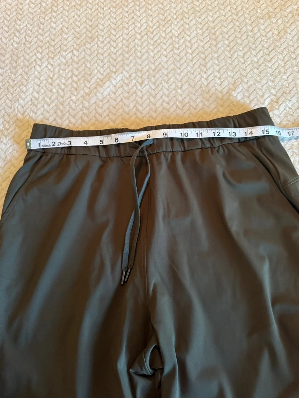 CRZ YOGA Olive Green Drawstring Casual Pants Size L 12 NWT